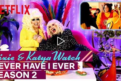 Drag Queens Trixie Mattel &amp; Katya React to Never Have I Ever Season 2 | I Like to Watch |..