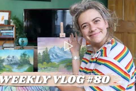 WEEKLY VLOG #80 | FOLLOWING A BOB ROSS VIDEO, LIP FILLER  &amp; A LOSS | EmmasRectangle