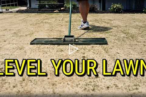 How To SMOOTH and LEVEL BUMPY Lawns