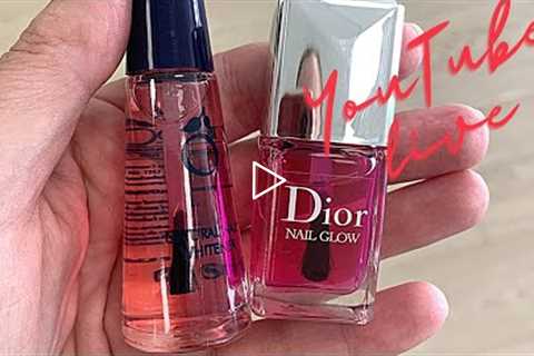 Manicure w/ Dior Nail Glow vs. Herôme Natural Nail Whitener