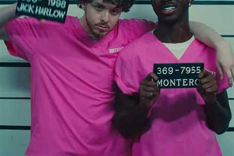 Lil Nas X Does Nude Prison Scene for New Music Video with Jack Harlow Spoofing Nike Lawsuit