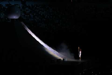 Opening Ceremony Photos: Naomi Osaka, a Drone Globe and a Lot of Empty Seats