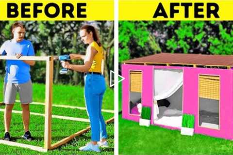 Wooden Board Transformation Into A Cute House || Incredible DIYs For Your Backyard