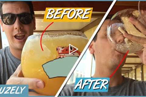 I Drank the Most Expensive (and BIGGEST) Cocktail on the Cruise Ship. Here’s What Happened...