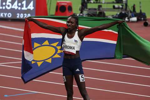 Barred From 400 Meters, Namibia’s Mboma Wins Silver in the 200