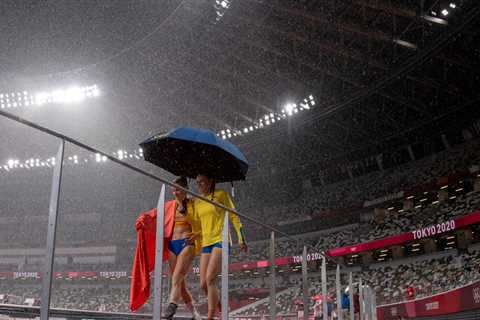 U.S. broadcast coverage on Monday night includes beach volleyball, track and wrestling.
