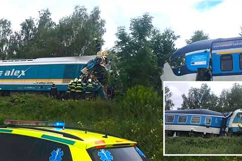 Two dead and dozens injured after passenger trains collide in Czech Republic