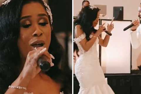 Rapping Doctor Bride Spits Fire Bars During Wedding Entrance