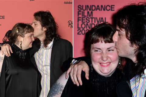 Lena Dunham and boyfriend Luis Felber look loved up as they make red carpet debut after confirming..