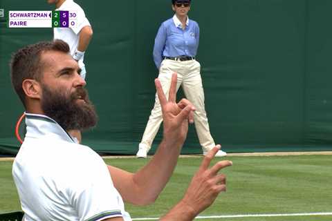 ‘You’re wasting everybody’s time’ – Benoit Paire heckled by Wimbledon crowd during umpire row