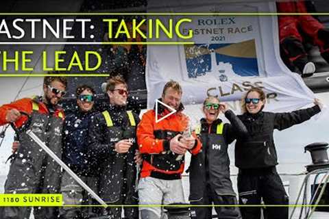 Provisional overall winners of the Rolex Fastnet Race (1st in IRC 2): the British JPK 1180 Sunrise