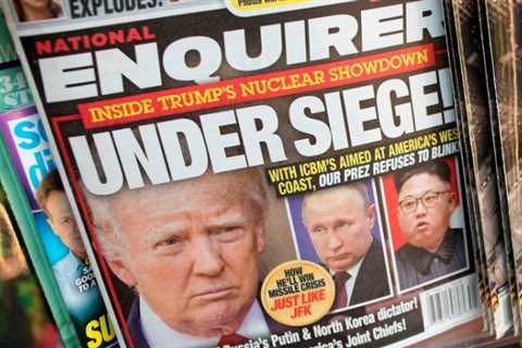 Tabloid publishers will be fined $187,500 F.E.C. For its Trump hush money payment, a tabloid..