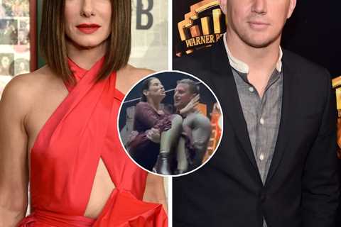 Channing Tatum Throws Sandra Bullock Into Pool After Filming Wraps on New Movie