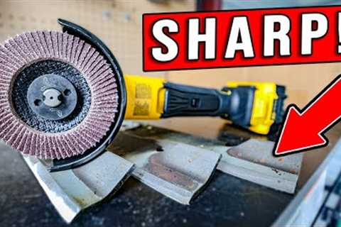 How To Easily Sharpen Lawn A Mower Blade With An Angle Grinder