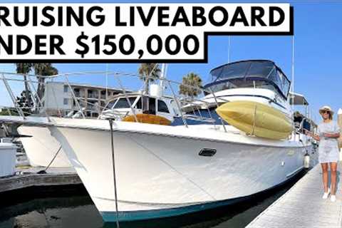 $148,000 1993 TOLLYCRAFT 44 CPMY Aft Cabin Cockpit Motor Yacht Tour / Cruising Liveaboard