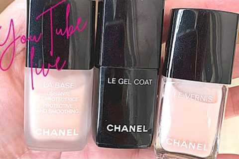 Doing my nails with Chanel Ballerina + Le Gel Top [YouTube LIVE]