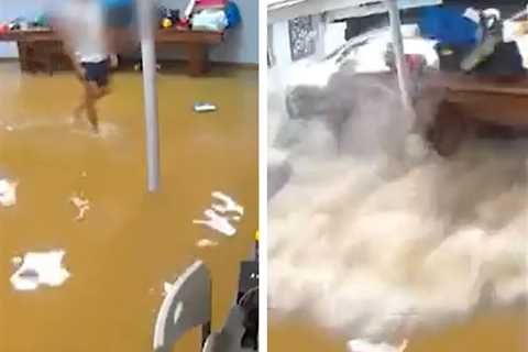 NJ Man Avoids Death by Seconds as Ida Floodwater Obliterates Basement Wall