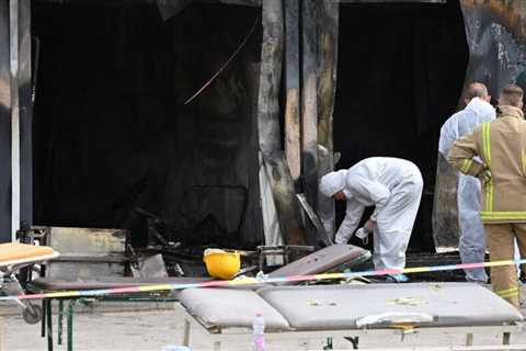At least 14 people are killed in a fire at North Macedonia's coronavirus hospital.