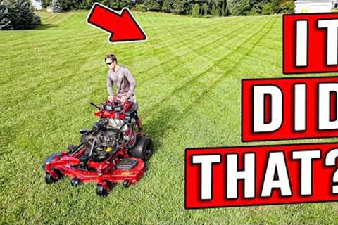 Impeccable Lawn Striping From The Toro MultiForce (Drone Vantage)