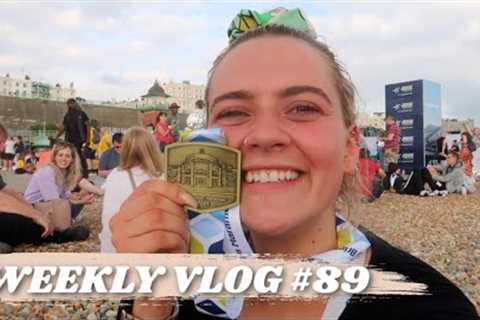 WEEKLY VLOG #89 | RUNNING MY FIRST MARATHON &amp; VERY EXCITING NEWS! | AD | EmmasRectangle