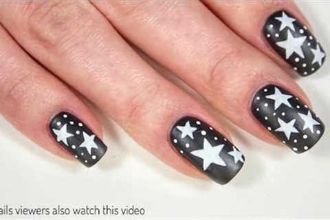 Star Nail Art Design Tutorial 2021 | Easy Star Nail Polish Design | Nail Designs