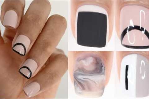 EASY GEL NAIL ART DESIGNS | neutral fall nail art designs compilation