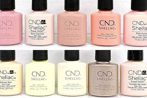 Swatching ENTIRE CND Shellac Line 2021 [Video #3 BLUSH/NUDE/YELLOWS]