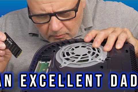 My Dad Installs An NVME SSD Into A PlayStation 5