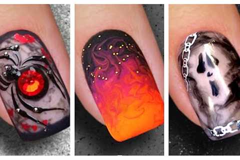 Nail Art Designs 2021 ? Halloween Makeup Nails | Tutorial #20nails