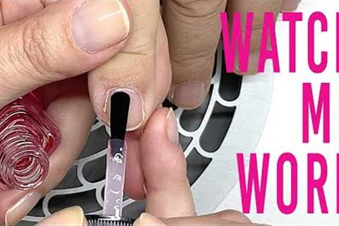 Natural Nail Mani w/ Dior Base Coat Abricot &amp; Dior Nail Glow [WATCH ME WORK ? ]