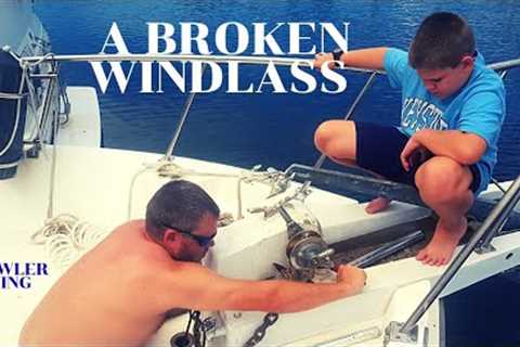 FAILED fixing Windlass ||Repairs, Replacement &amp; Beautiful Water || Moving to Anchor || TRAWLER..