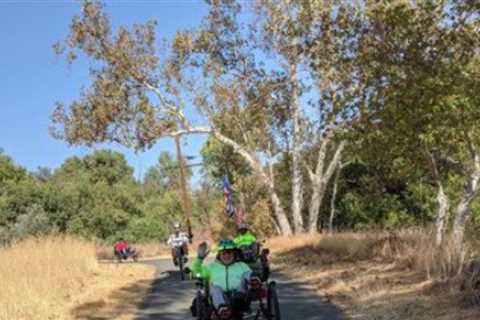 Exercising with fellow recumbent riders