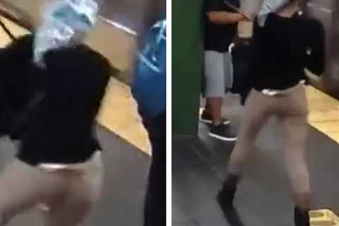 Sickening Video Shows Woman Shove Waiting Passenger Into Oncoming Train in NYC