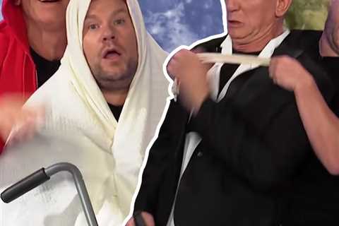 Daniel Craig &amp; James Corden Hilariously Recreate 24 Blockbusters -- Including James Bond -- in..
