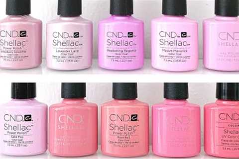 SWATCHING THE ENTIRE CND SHELLAC LINE 2021 [LAVENDERS AND PINKS]
