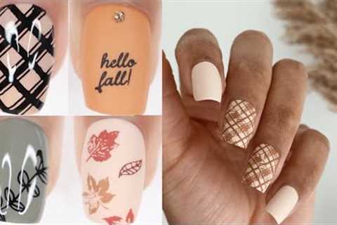 STAMPING NAIL ART COMPILATION | trying fall stamping nail art