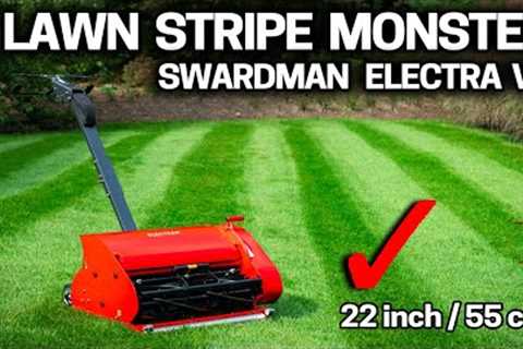 LOVE LAWN STRIPES? Swardman ELECTRA V2 Battery Reel Lawn Mower Review