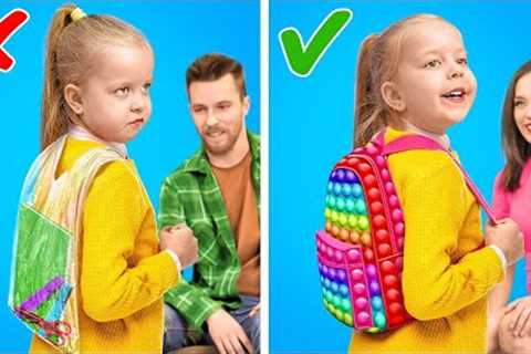 BACK to SCHOOL! Awesome School Crafts and Hacks For Parents