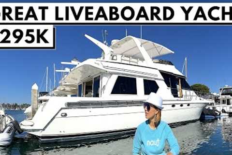 $295,000 1997 NAVIGATOR 5600 SUNDANCE Power Motor Yacht Tour / Liveaboard Boat