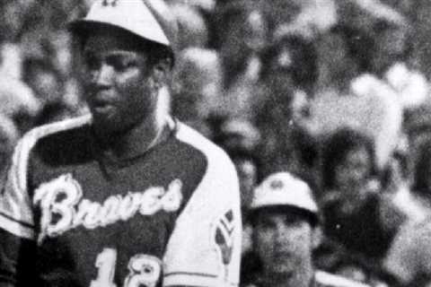Hank Aaron's former team faces him in the World Series