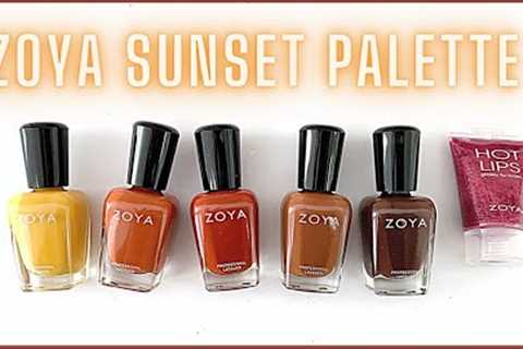 ZOYA 'Sunset Palette' Collection. Fall 2021 [live swatch/review/dry test]