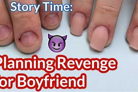 Model Planning Revenge for her Cheating Boyfriend as We Do Nails | Bitten Nails Transformation