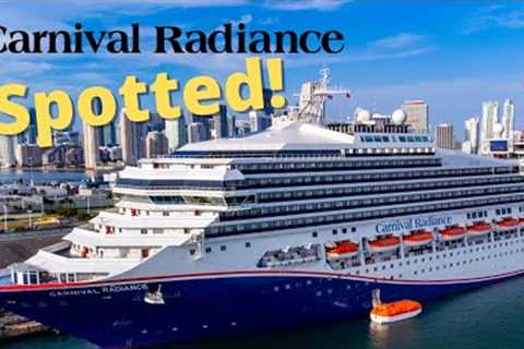 Brand NEW Carnival Radiance Cruise Ship Spotted!