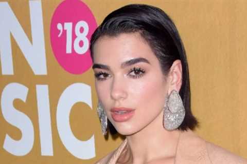 Dua Lipa wears a sheer bodysuit, but its optical illusion design is confusing