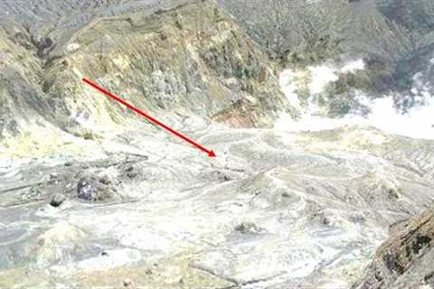 This Drone Accidentally Makes A Chilling Discovery After Flying Above This Active Volcano System