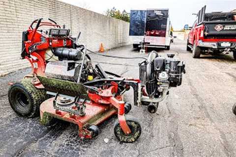 CHANGE OVER DAY! Cold Starts! ► UMount ► BillyGoat Debris Loader ► UltraVac Bagger