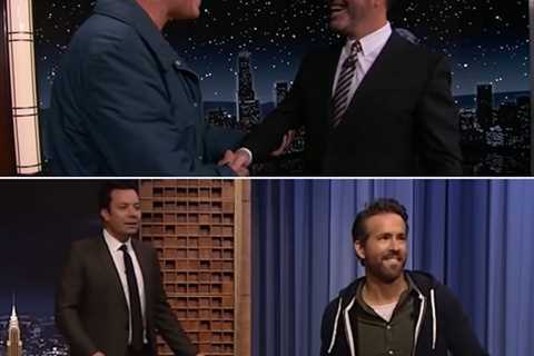 Ryan Reynolds and Will Ferrell Prank Fallon and Kimmel by Switching Shows Without Telling Them