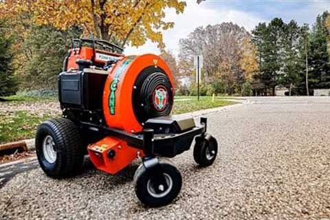 A COMPACT Leaf Blower That PACKS A PUNCH! BillyGoat P2000 Stand On Leaf Blower Demo