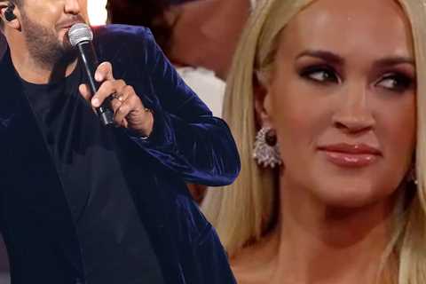 Did Carrie Underwood Give 'Side-Eye' to Luke Bryan's 'Immunized' Joke at CMA Awards?