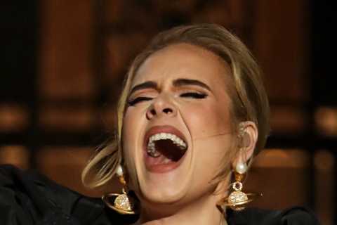 Adele is dressed for power